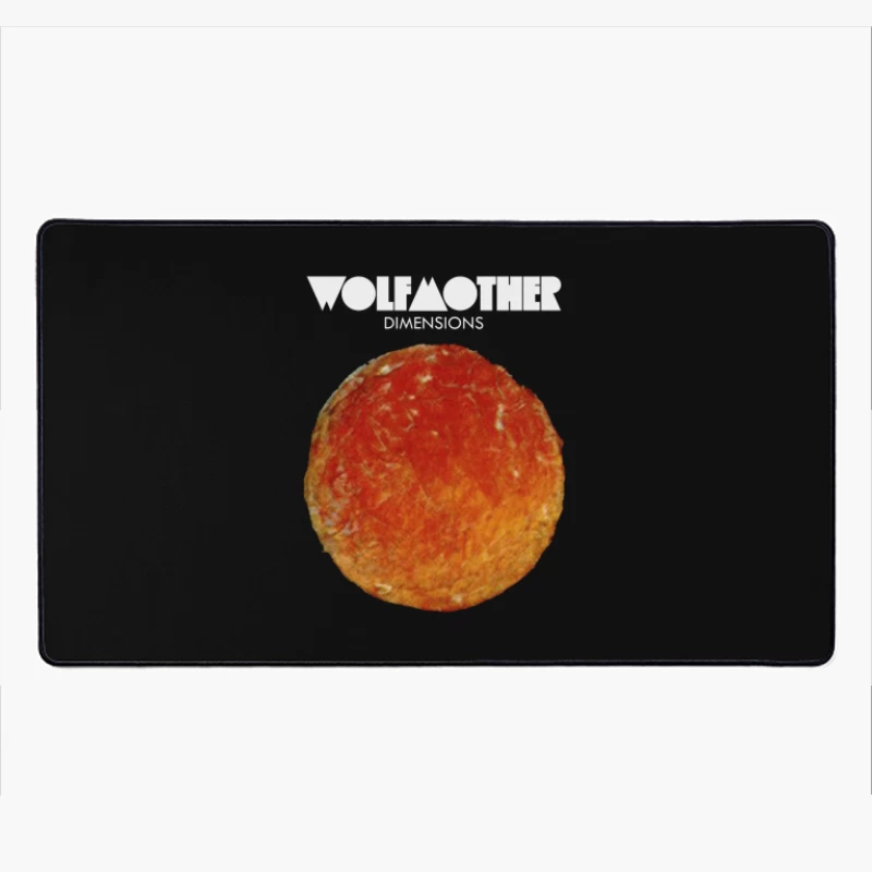 Wolfmother - Dimensions Album Cover with Orange Celestial Design Desk Mat