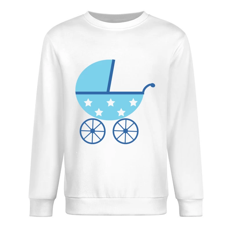 Landau bleu avec étoiles blanches Homme Sweat-shirt à enfiler