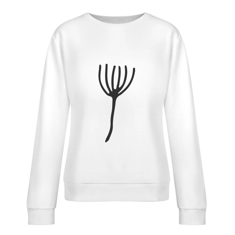 Branche abstraite avec lignes Femme Sweat-shirt à enfiler