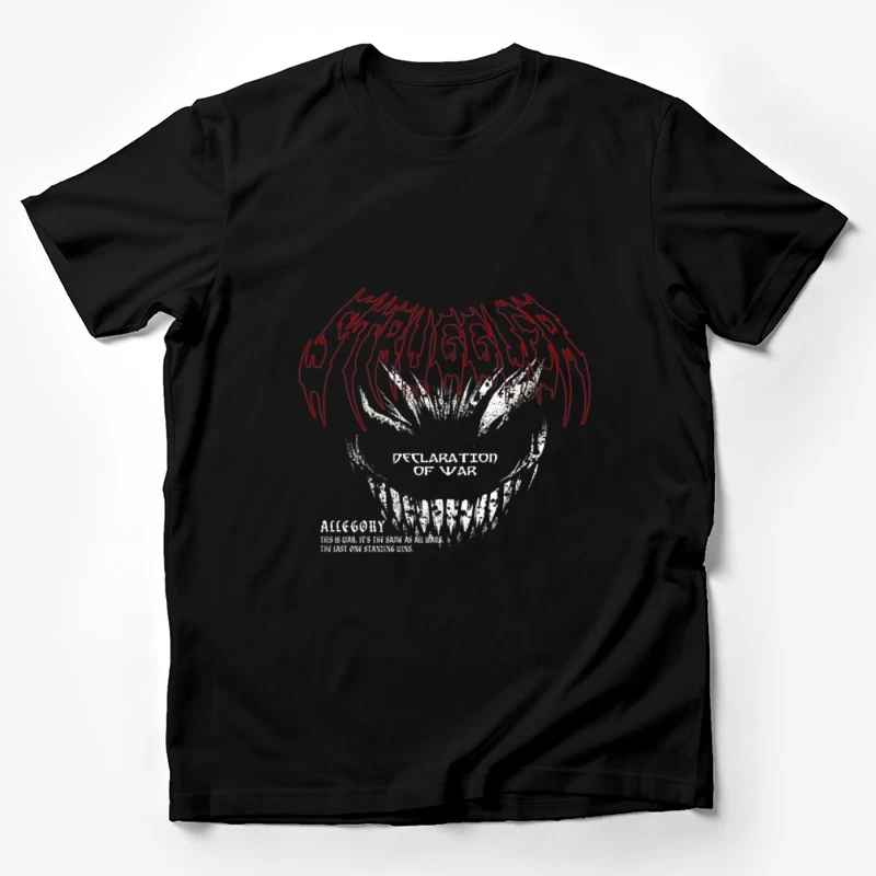 Schreckliches Lächeln im Kriegsdesign Herren T-Shirt