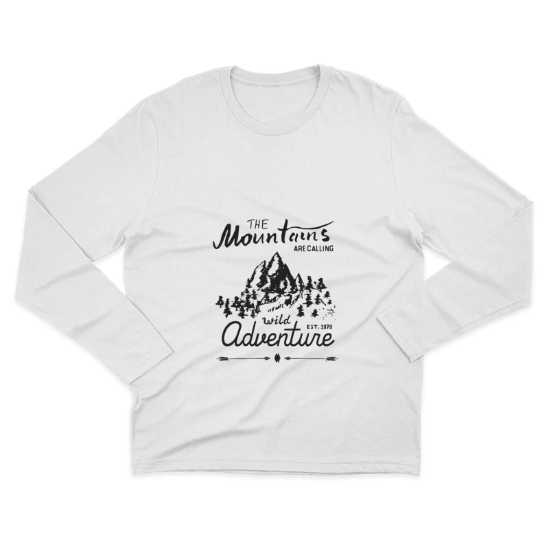 Abenteuer in den Bergen Herren Langarm T-Shirt