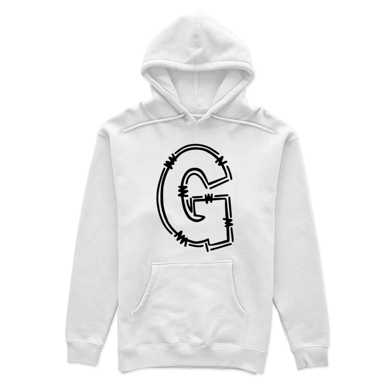 Draht Buchstabe G Kunst Damen Pullover Hoodie