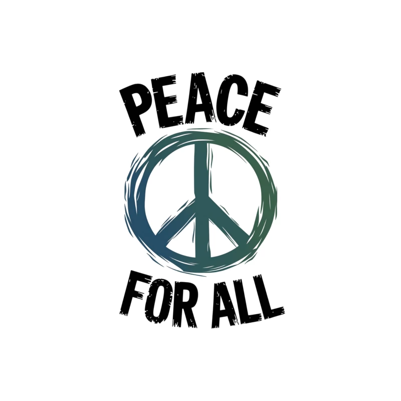 Peace Symbol with Powerful Message for Universal Harmony Tapestry