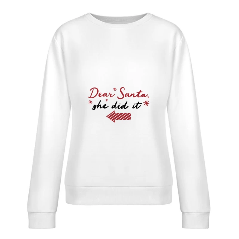 Lettre au Père Noël Femme Sweat-shirt à enfiler