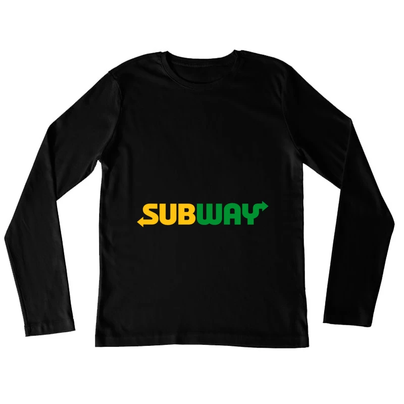 Subway Restaurant Logo Design Female Long Sleeve T-Shirt