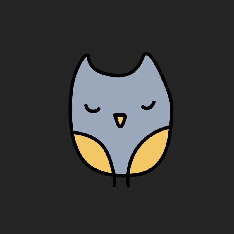 Illustration de hibou coloré Homme Sweat-shirt à enfiler
