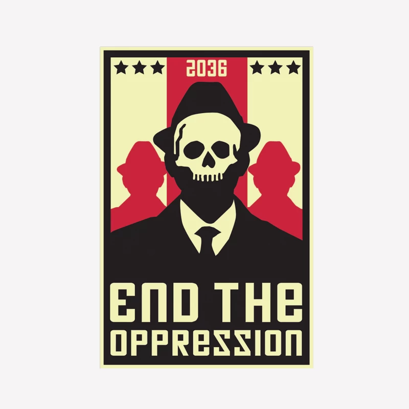 Protestation contre l'oppression en 2036 Femme T-Shirt