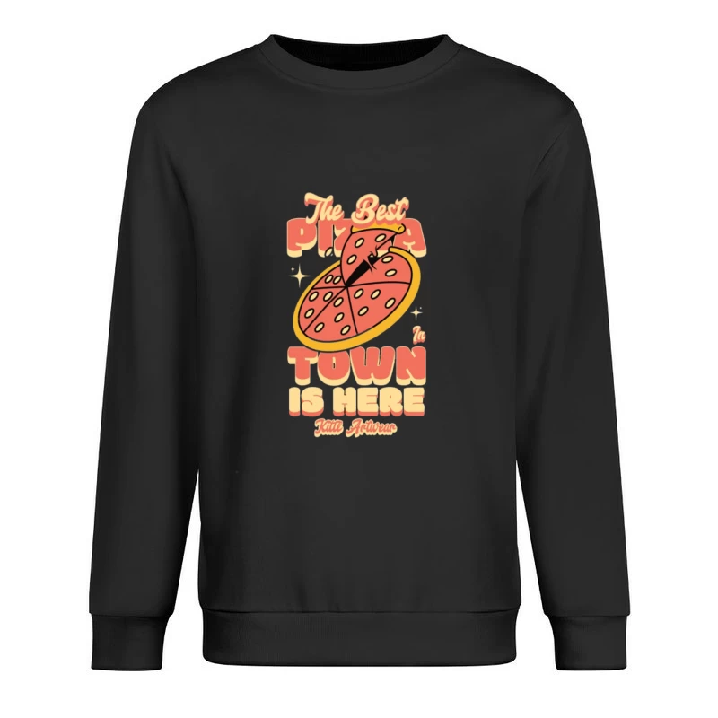 Le meilleur design de pizza en ville Homme Sweat-shirt à enfiler