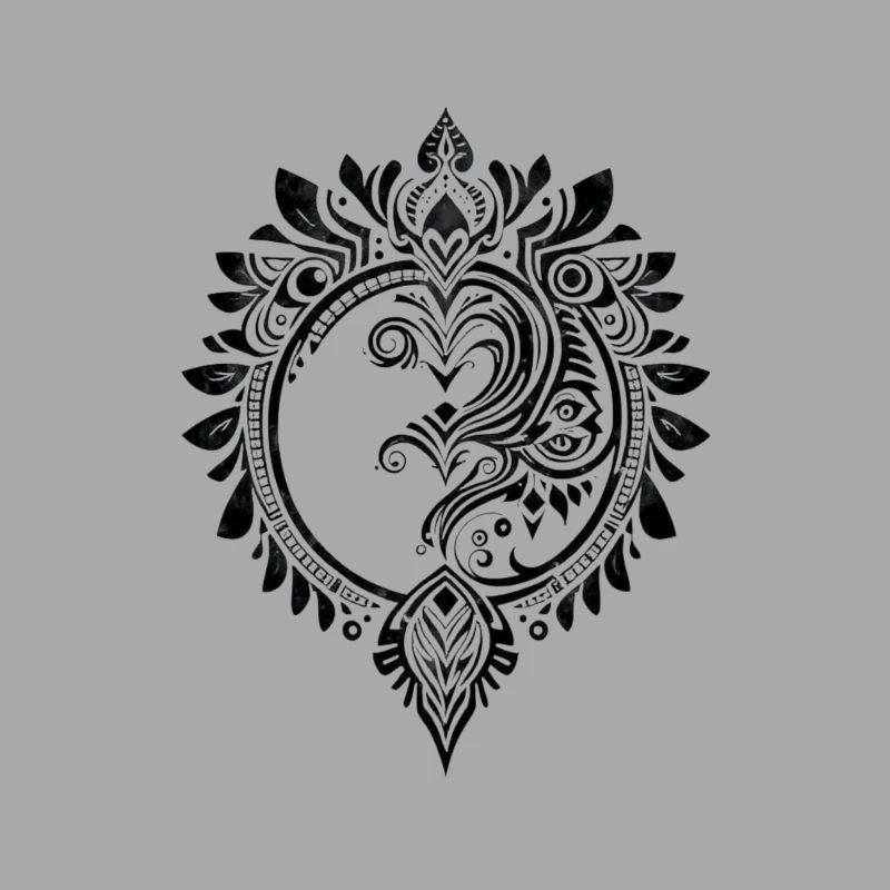 Tribal circle Male Pullover Hoodie
