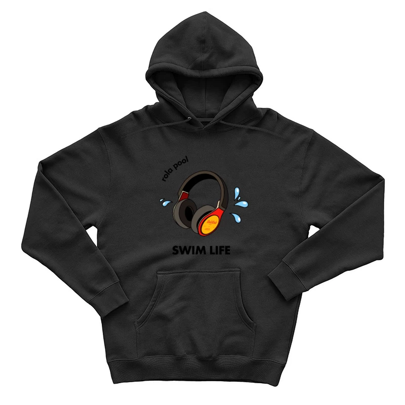 Retro Kopfhörer mit Spritzern Herren Pullover Hoodie