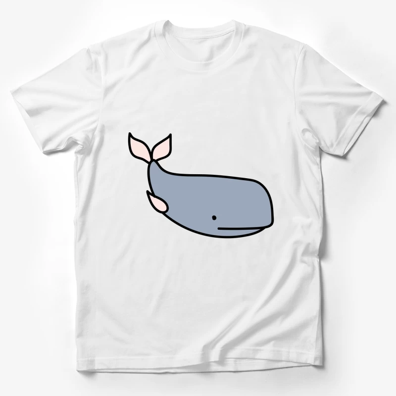 Dessin de baleine minimaliste Homme T-Shirt