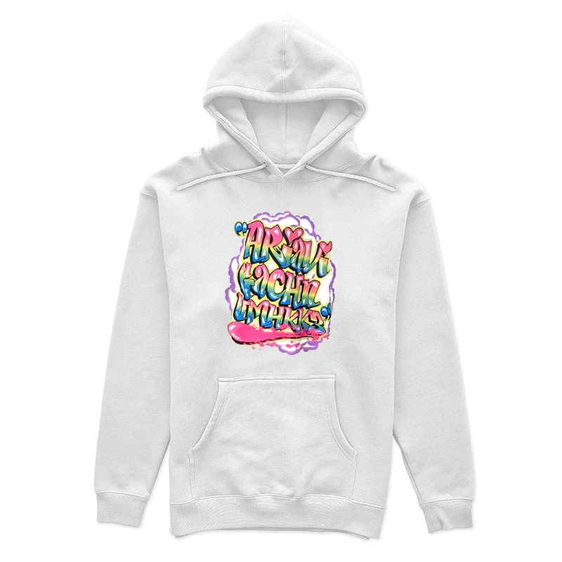 Farbige Graffiti-Worte Damen Pullover Hoodie