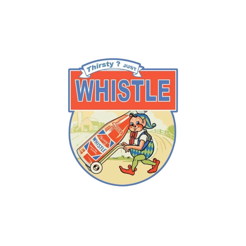 Thirsty Just Whistle logo Mouse Pad