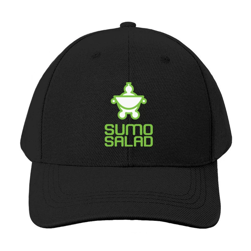 Green Minimalist Sumo Salad Restaurant Logo Baseball Cap