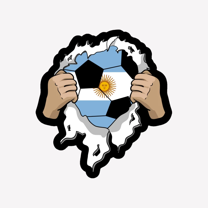 Argentinische Fußballleidenschaft Herren T-Shirt
