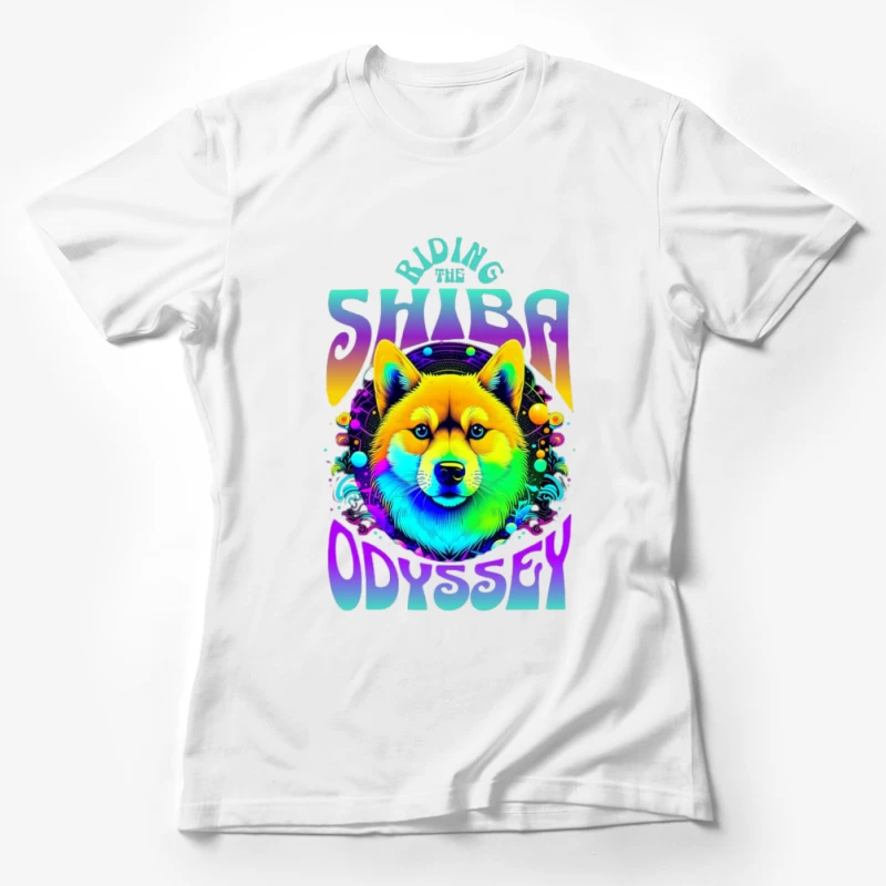 Shiba Abenteuer im Weltraum Damen T-Shirt