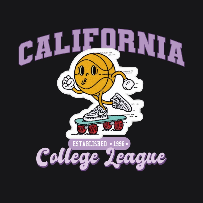 Kalifornische College-Liga Skater Basketballstil Herren Pullover Hoodie