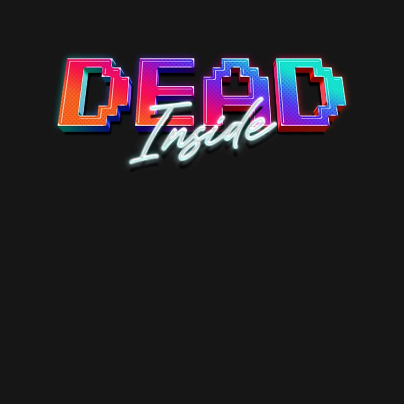 Dead Inside  80s Aesthetic Design Mouse Pad