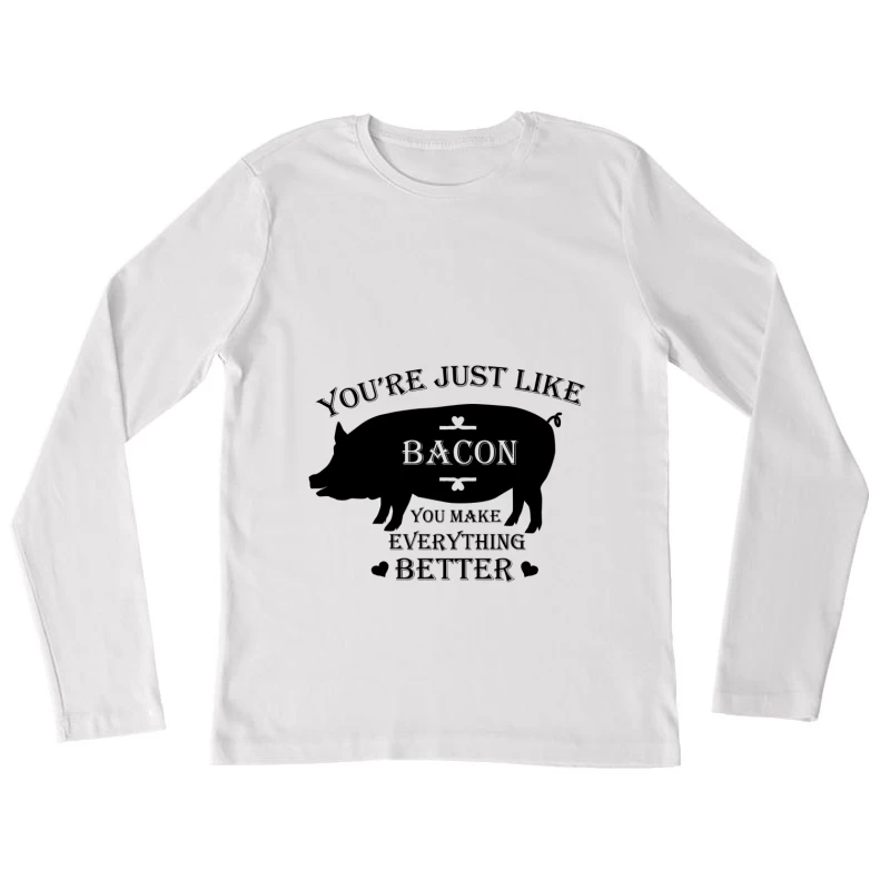 Logotype d'une entreprise numérique Femme Manches Longues T-Shirt