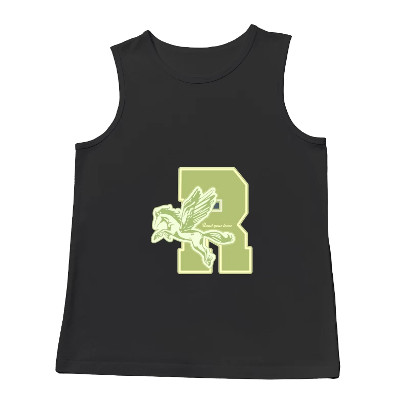 Pegasus-Design mit Buchstabe R Herren Tanktops