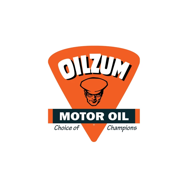 Vintage Oilzum Motor Oil Logo with Retro Design Tapestry