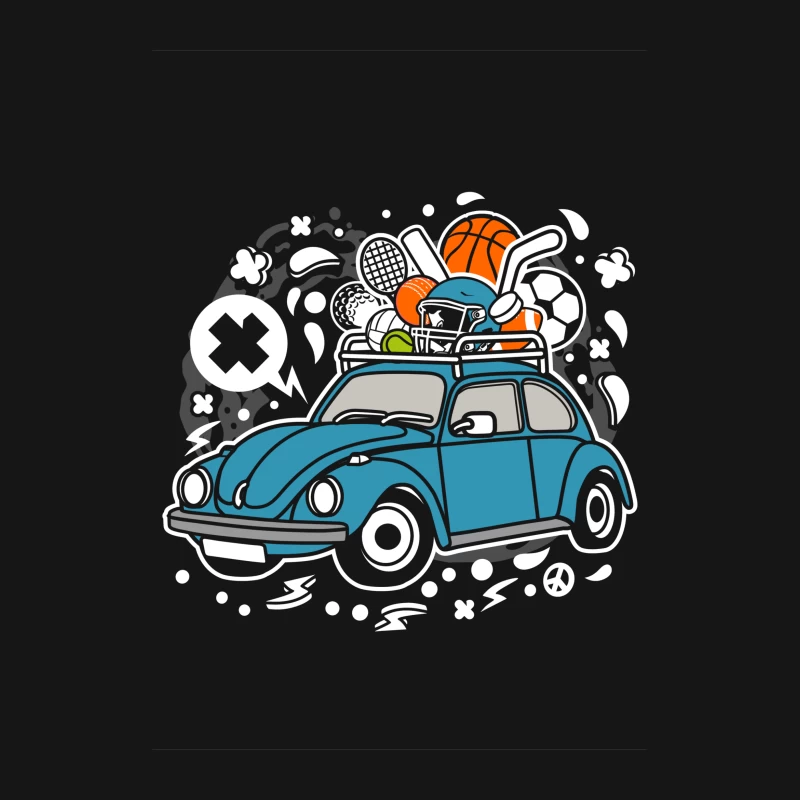 Voiture vintage sportive Femme T-Shirt