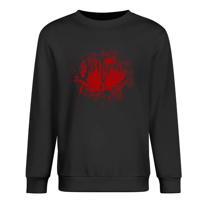 Obituary Red Blood Male Pullover Sweatshirt