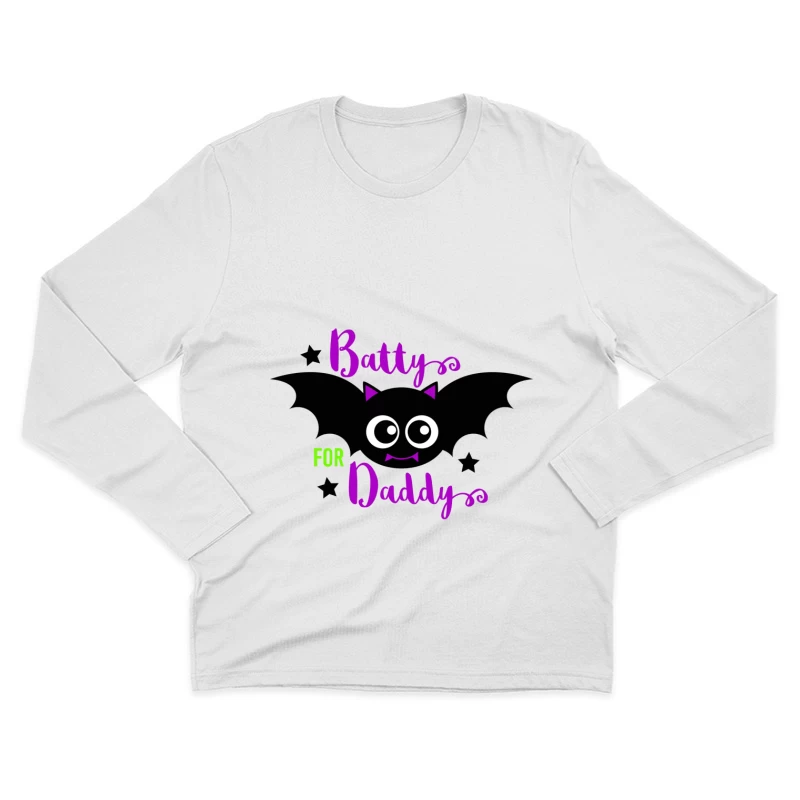 Design de chauve-souris mignon pour papa Homme Manches Longues T-Shirt