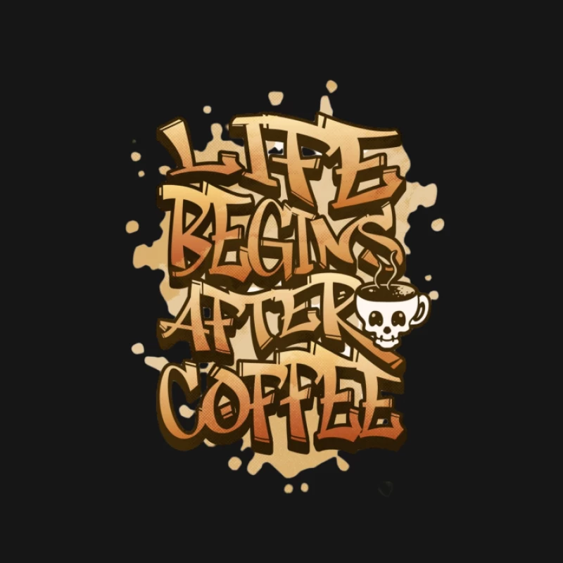 La vie commence après le café Homme Manches Longues T-Shirt