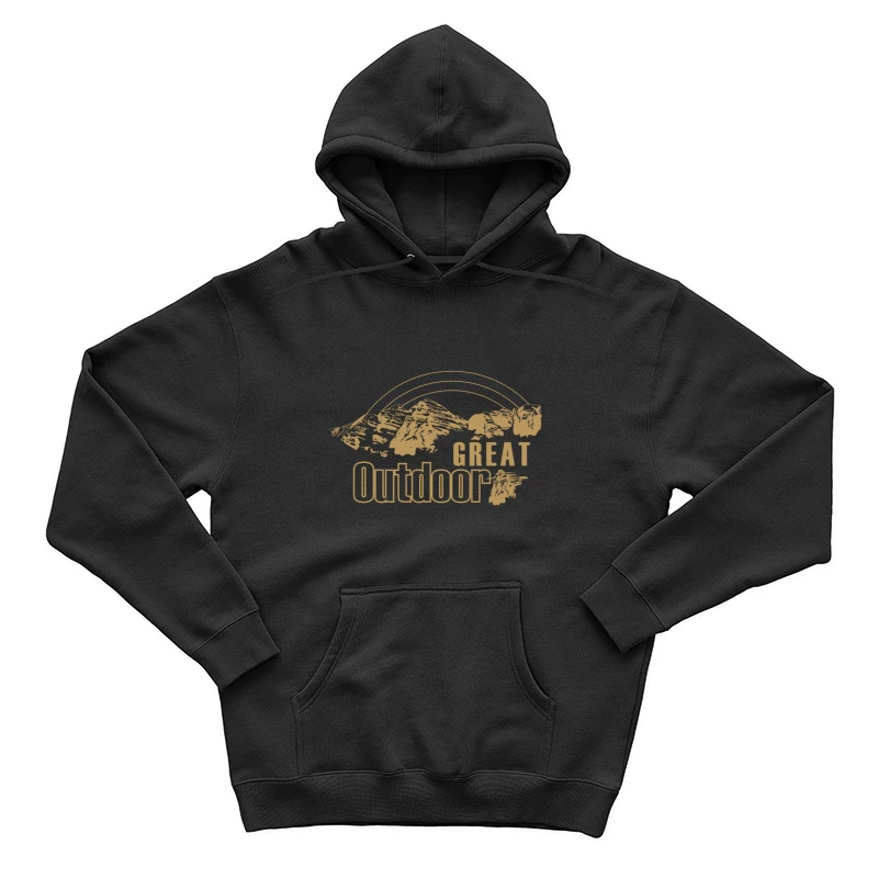 Berglandschaft und Regenbogen - Outdoor-Abenteuer Herren Pullover Hoodie