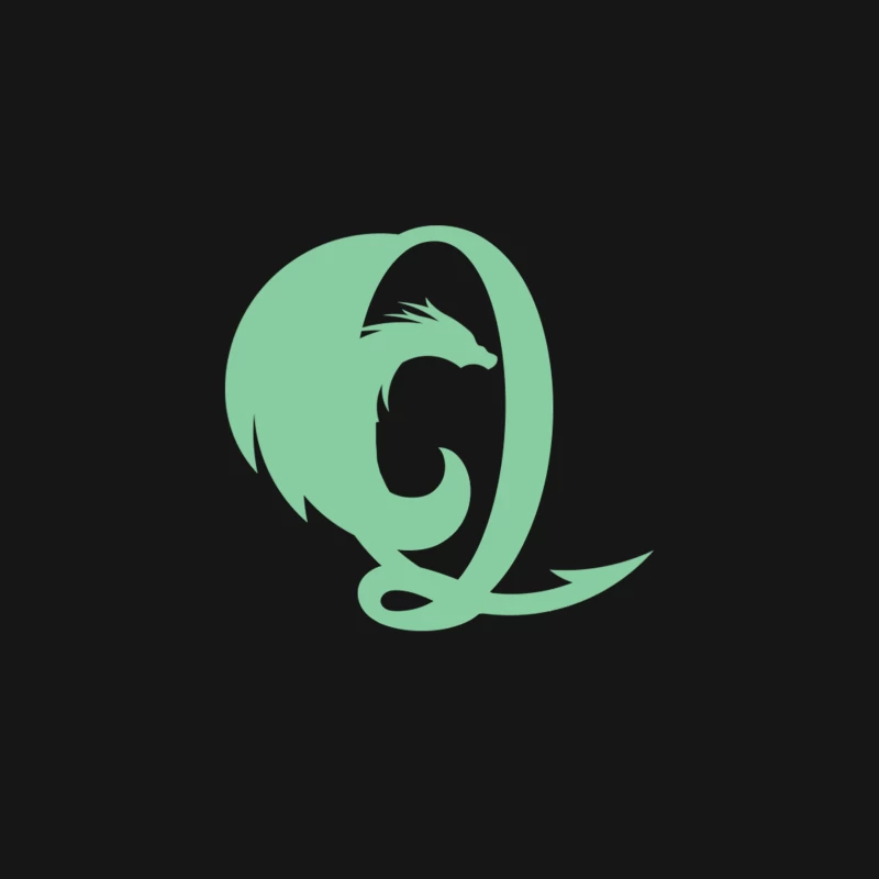 Q the Winged Serpent Desk Mat