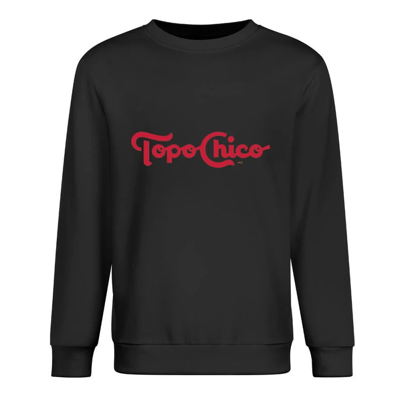 Topo Chico Vintage-Style Red Logo Design Male Pullover Sweatshirt