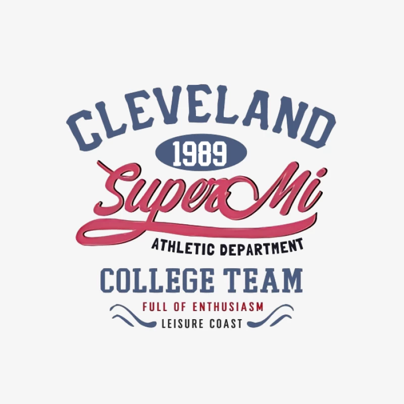 Design de l'Équipe Collégiale Cleveland Super Mi Homme Sweat-shirt à enfiler