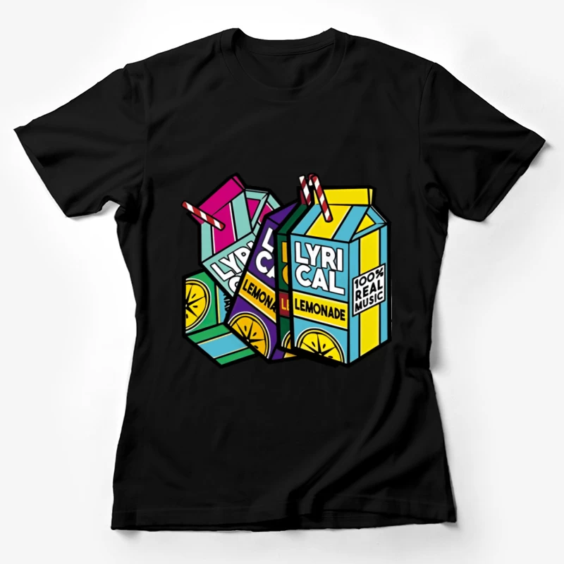 Buntes Lyrical Lemonade Design Damen T-Shirt