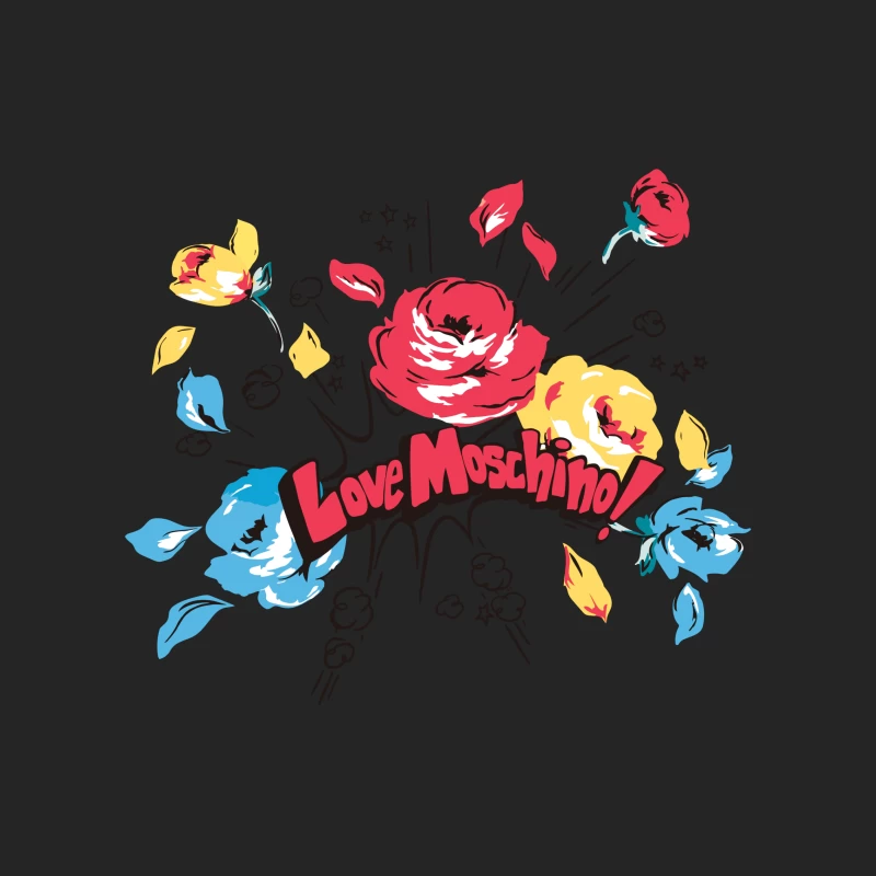 Blumendesign von Love Moschino Damen Pullover Sweatshirt