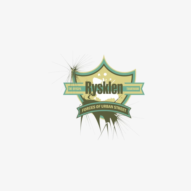 Design urbain Rysklen sur blason moderne Femme Manches Longues T-Shirt