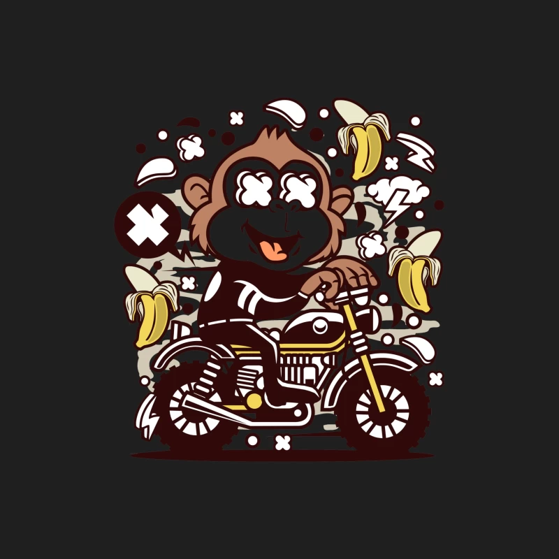 Singe Motard Exalté Homme Débardeur