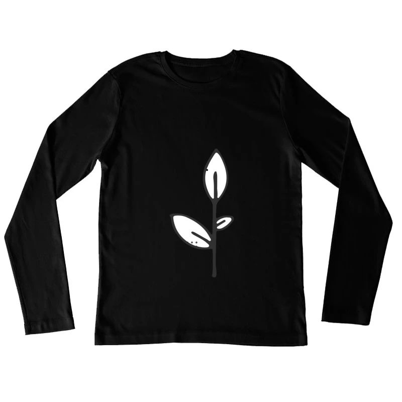Illustration de plante minimaliste Femme Manches Longues T-Shirt