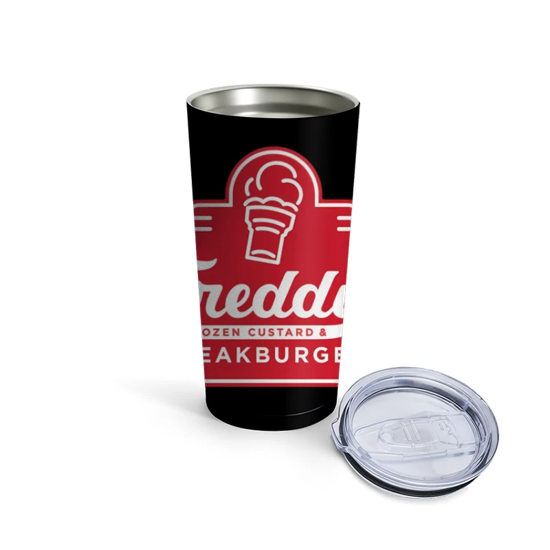 Freddy's Frozen Custard & Steakburgers Restaurant Logo Travel Mug