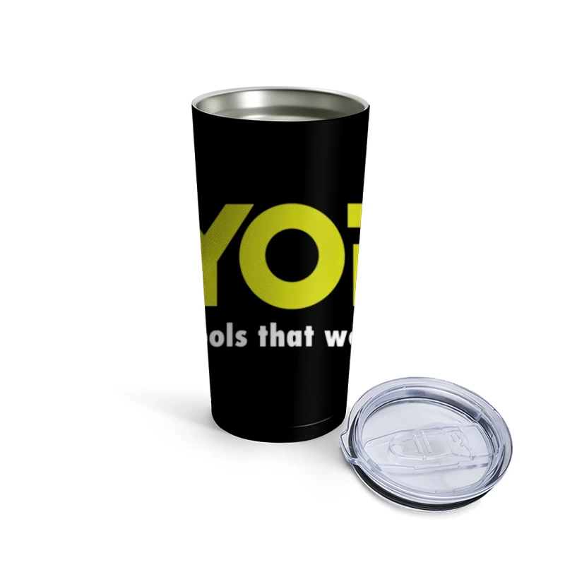 Ryobi Power Tools Corporate Logo with Slogan Travel Mug