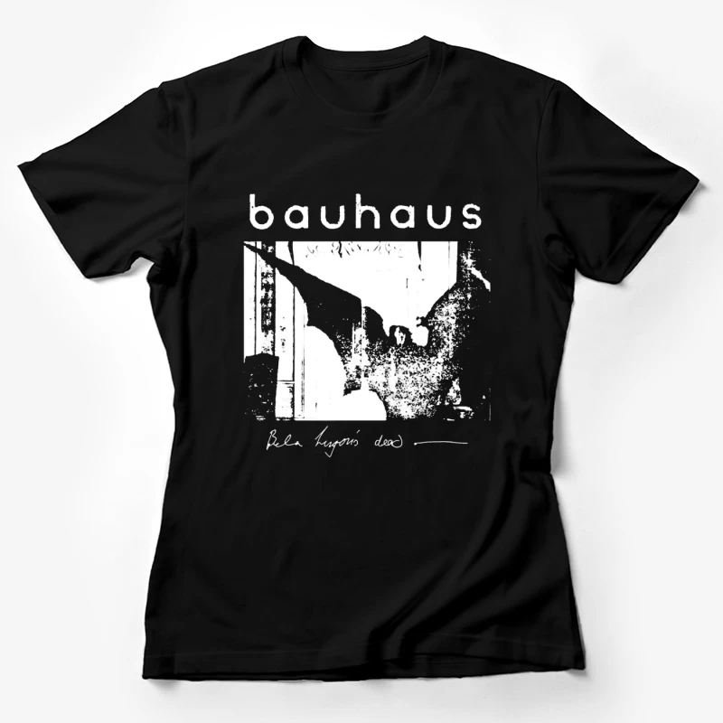 Vintage Bauhaus Typography and Abstract Design Study Female T-Shirt