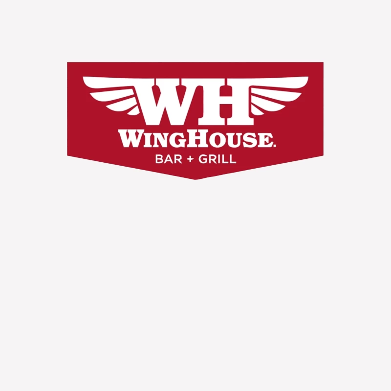 WingHouse Bar & Grill Restaurant Logo with Wings Design Female T-Shirt