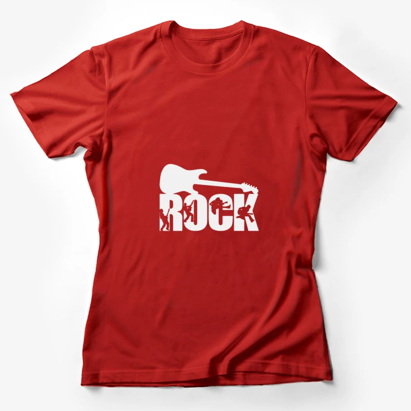 Rock Music Illustration Female T-Shirt