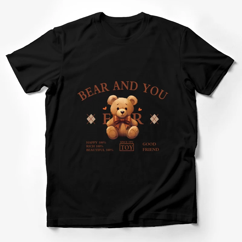 Niedlicher Teddybär für Freundschaft Herren T-Shirt