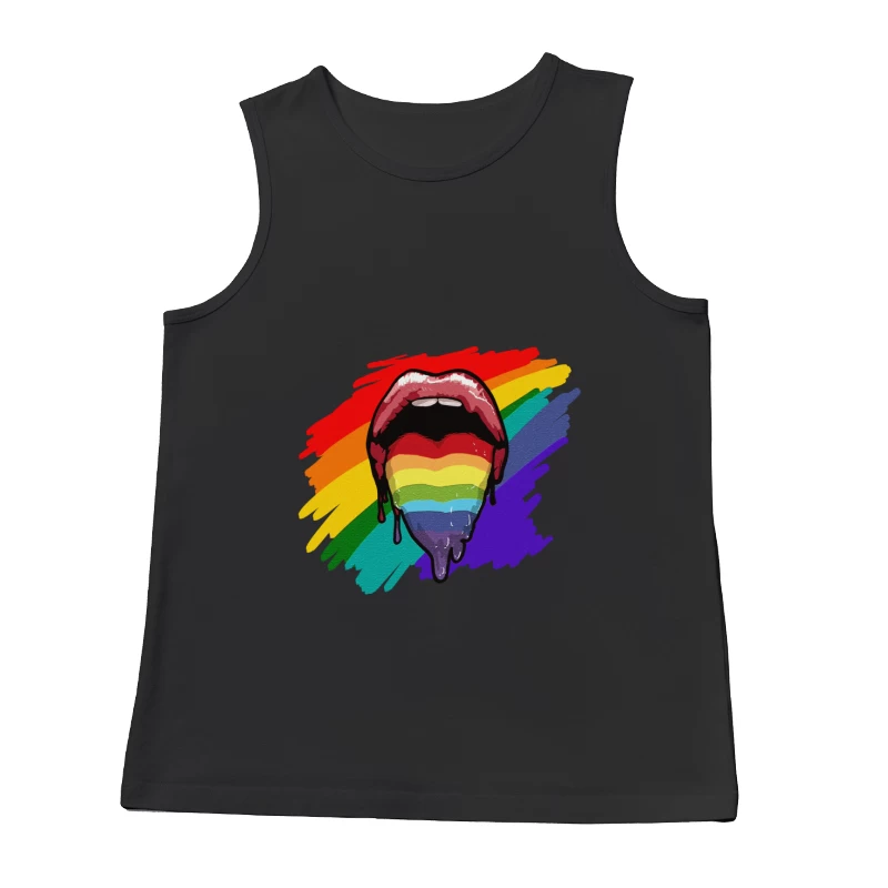 Regenbogenlippen Kunst Herren Tanktops