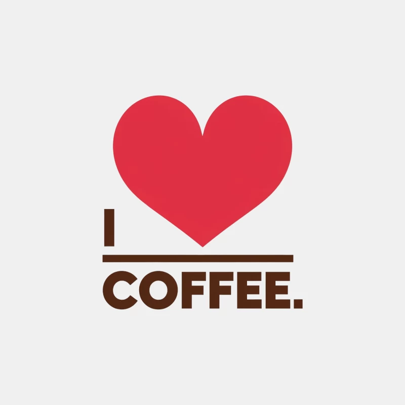 Minimalist Love for Coffee Graphic Design Male Tank Top