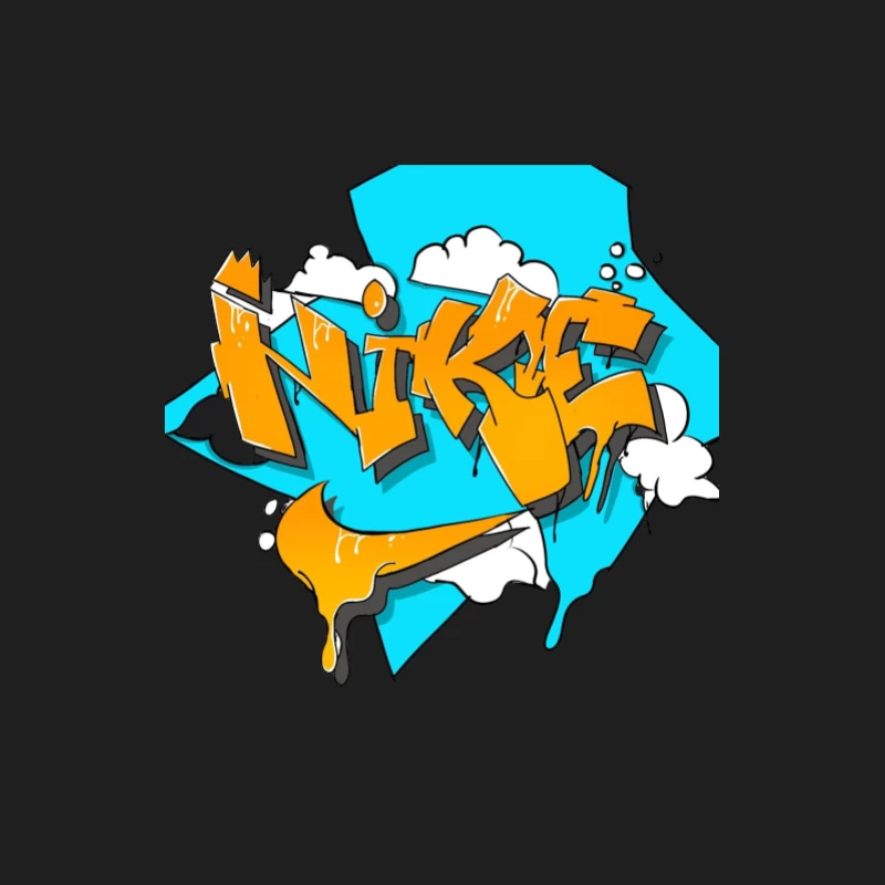 Graffiti-Stil Nike-Design mit leuchtenden Farben Herren Tanktops