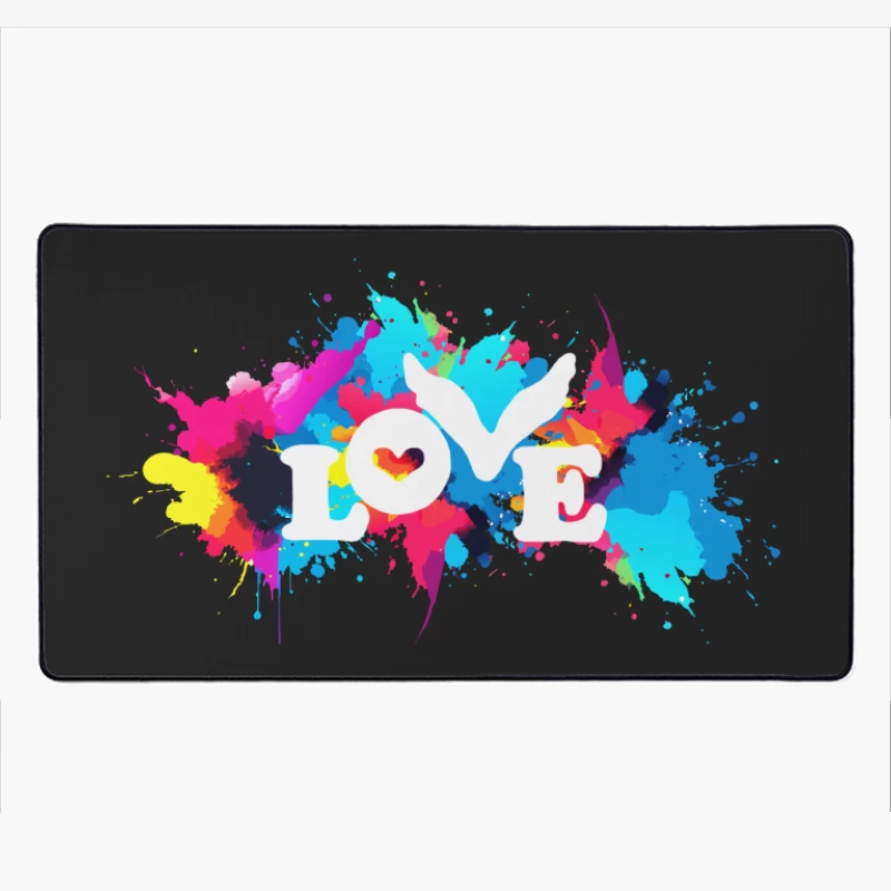 Coldplay Colorful Splash Desk Mat