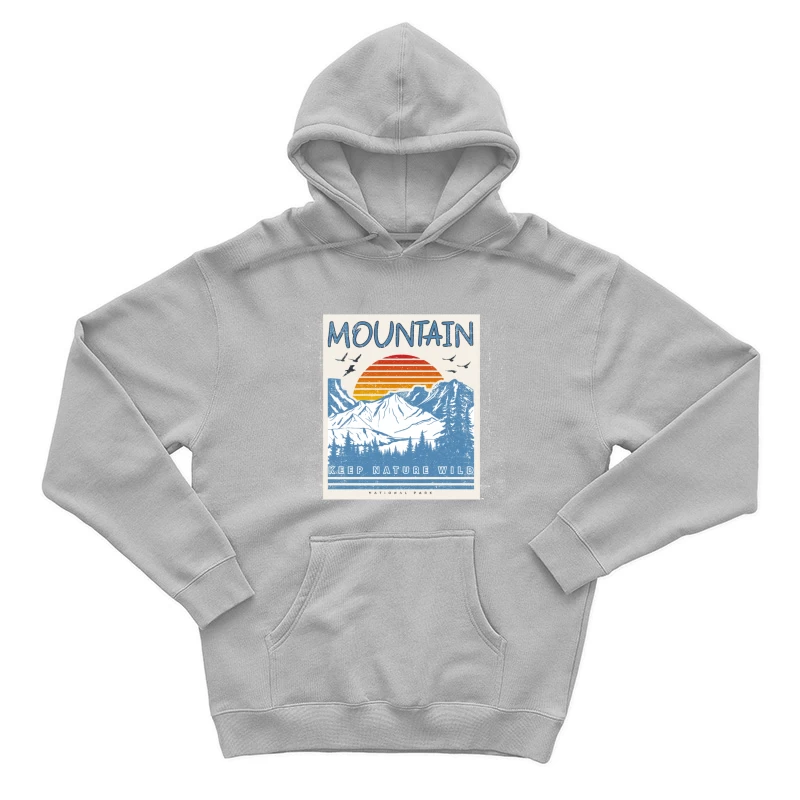 Berglandschaft bei Sonnenuntergang Herren Pullover Hoodie