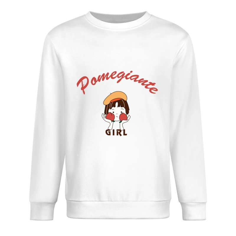 Pomegiante Mädchen Logo Herren Pullover Sweatshirt